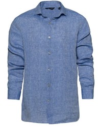 blaues Langarmhemd von CODE-ZERO