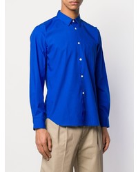 blaues Langarmhemd von Comme Des Garcons SHIRT