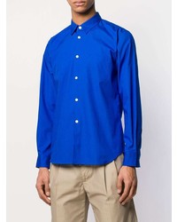 blaues Langarmhemd von Comme Des Garcons SHIRT