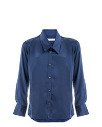 blaues Langarmhemd von Delada