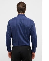 blaues Langarmhemd von Eterna
