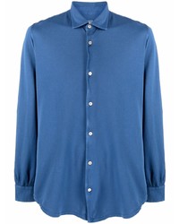 blaues Langarmhemd von Fedeli