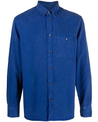 blaues Langarmhemd von Filippa K