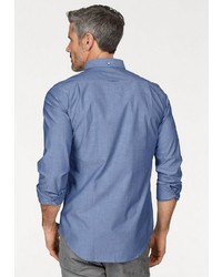 blaues Langarmhemd von Gant