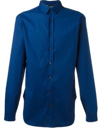 blaues Langarmhemd von Giuliano Fujiwara