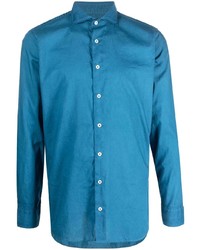 blaues Langarmhemd von Lardini