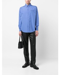 blaues Langarmhemd von Moschino