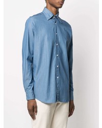 blaues Langarmhemd von Tagliatore