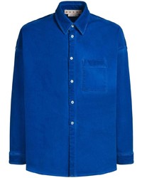 blaues Langarmhemd von Marni