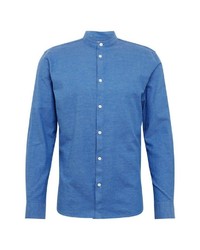 blaues Langarmhemd von Minimum