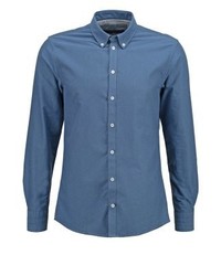blaues Langarmhemd von Minimum