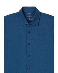 blaues Langarmhemd von Olymp