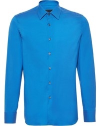 blaues Langarmhemd von Prada