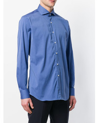 blaues Langarmhemd von Xacus