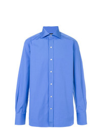 blaues Langarmhemd von Tom Ford
