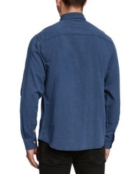 blaues Langarmhemd von Wrangler