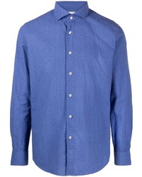 blaues Langarmhemd von Xacus