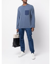 blaues Langarmshirt von John Elliott