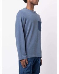 blaues Langarmshirt von John Elliott