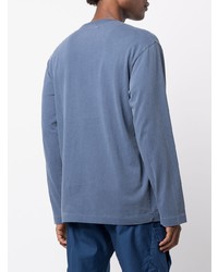 blaues Langarmshirt von John Elliott