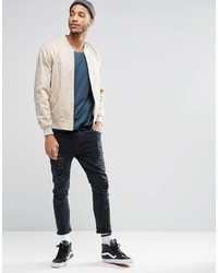 blaues Langarmshirt von Asos