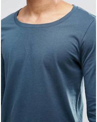 blaues Langarmshirt von Asos