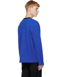 blaues Langarmshirt von CALVINLUO