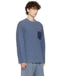 blaues Langarmshirt von John Elliott