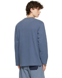 blaues Langarmshirt von John Elliott