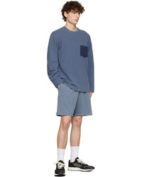 blaues Langarmshirt von John Elliott