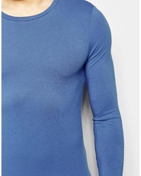 blaues Langarmshirt von Asos