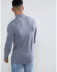 blaues Langarmshirt von Asos