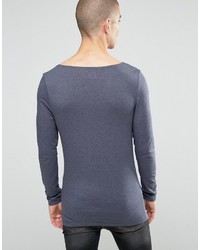 blaues Langarmshirt von Asos