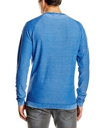 blaues Langarmshirt von Jack & Jones