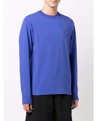 blaues Langarmshirt von Stone Island