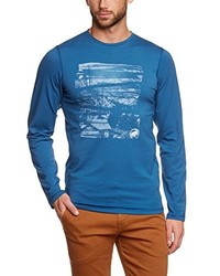 blaues Langarmshirt von Mammut