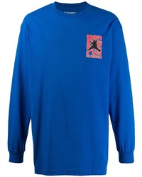 blaues Langarmshirt von Pleasures