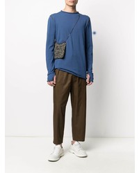 blaues Langarmshirt von Jil Sander