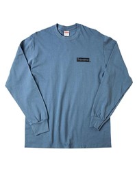 blaues Langarmshirt von Supreme