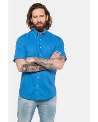 blaues Leinen Kurzarmhemd von JP1880
