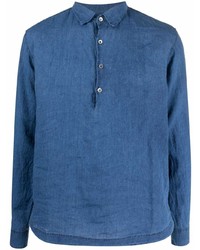 blaues Leinen Langarmhemd von Barena