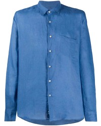 blaues Leinen Langarmhemd von PENINSULA SWIMWEA
