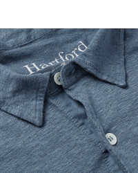 blaues Leinen Polohemd von Hartford