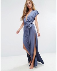 blaues Maxikleid von Asos