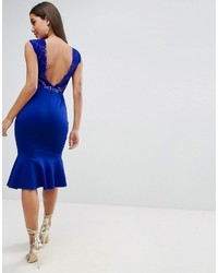 blaues Midikleid aus Spitze von Asos