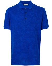 blaues Polohemd mit Paisley-Muster von Etro