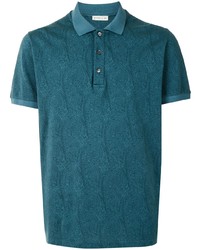blaues Polohemd mit Paisley-Muster von Etro