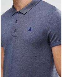 blaues Polohemd von Asos