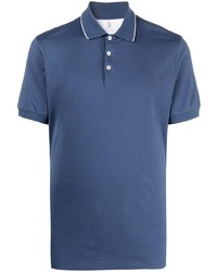 blaues Polohemd von Brunello Cucinelli