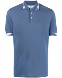 blaues Polohemd von Brunello Cucinelli